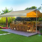 çift yöne açılan tente